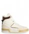 Shabbies Sneaker Mid-Top Sneaker Mix Materials White Rose (3003)